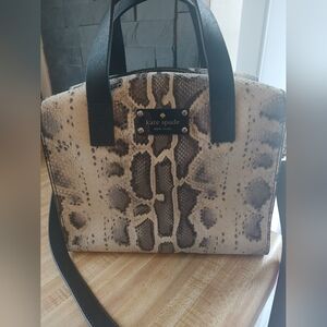 Kate Spade Like NEW Snakeskin Tote/Crossbody